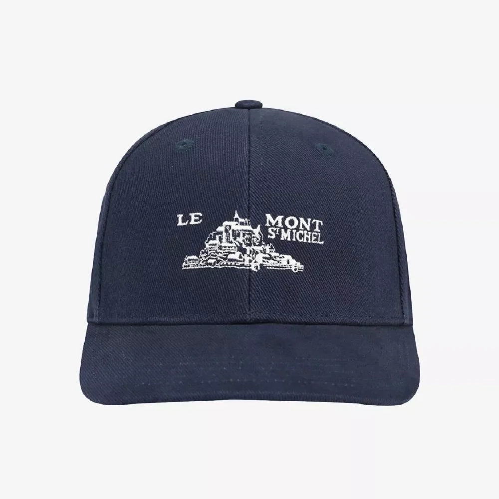 Avila Embroidered Cap - Navy