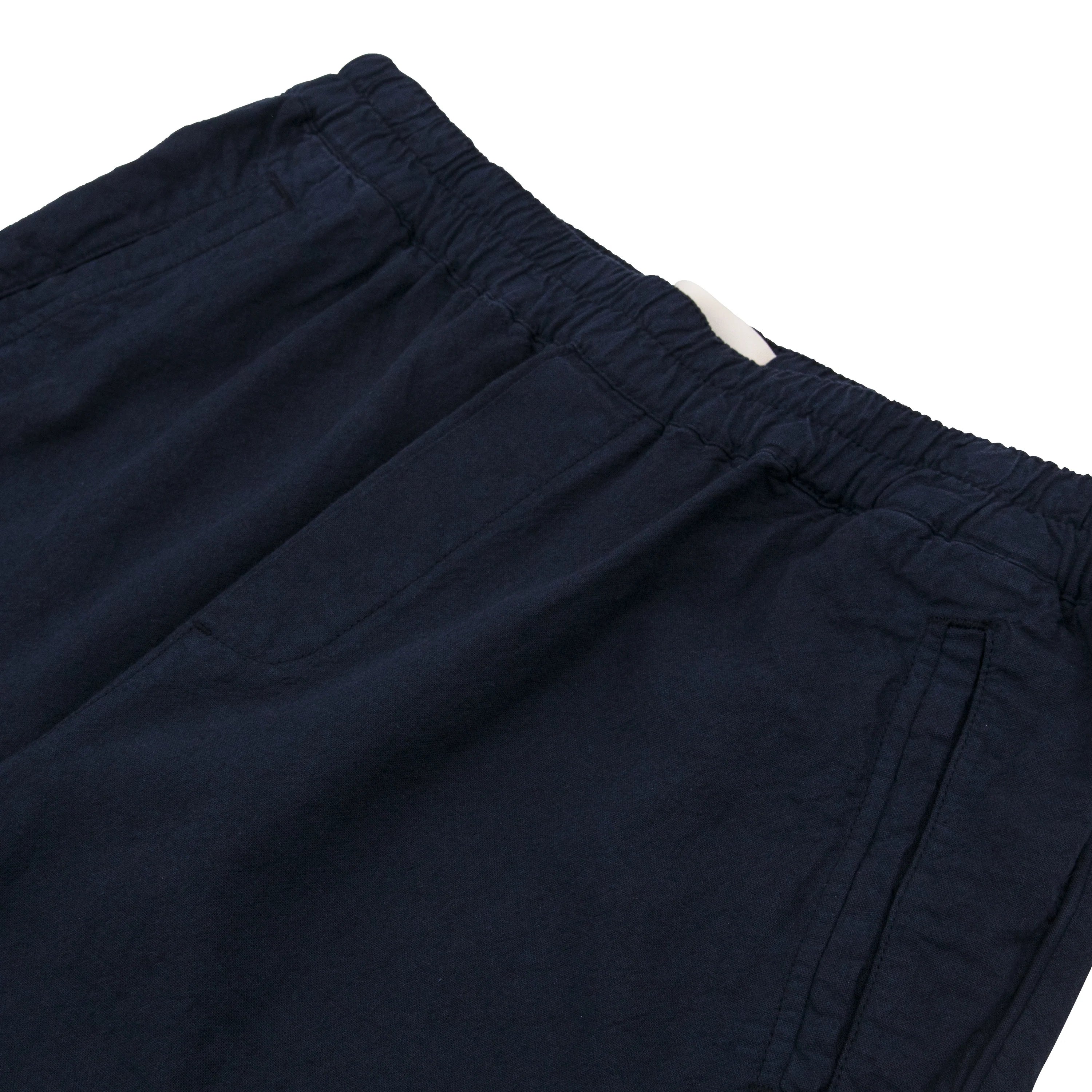 Cotton Linen Trousers - Soft Navy