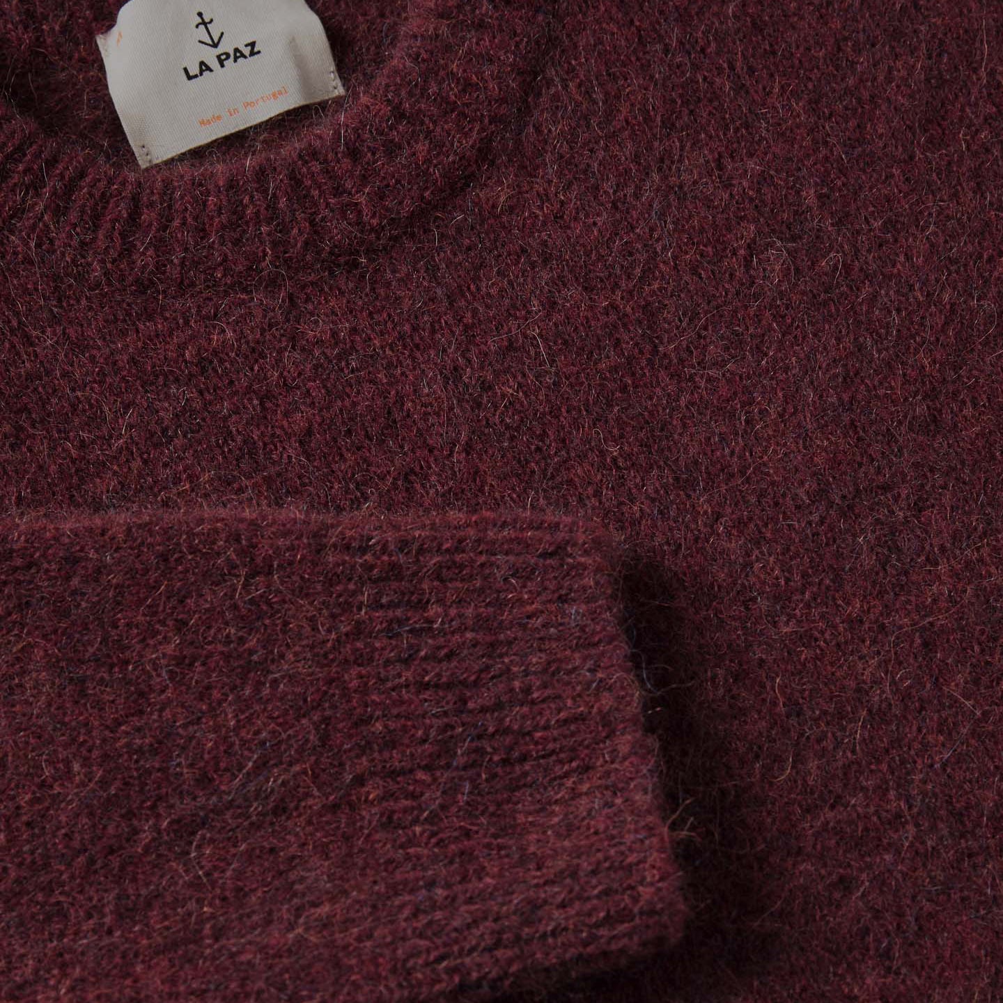 Delgado Crew Neck Jumper - Marsala