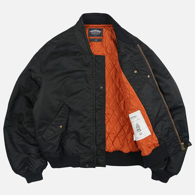 Nylon Flight Jacket - Black