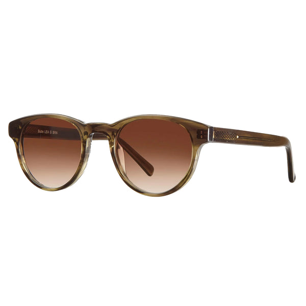 Bubs Sunglasses - Leaf Green & Brown Lens