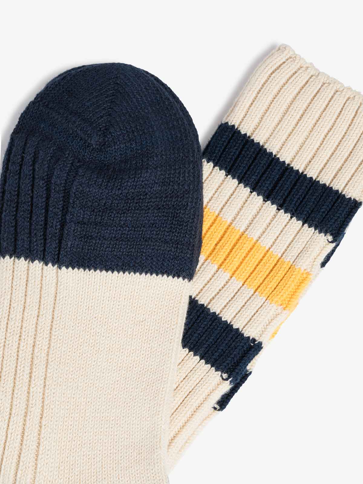 Nicklas Socks - Navy/Gold