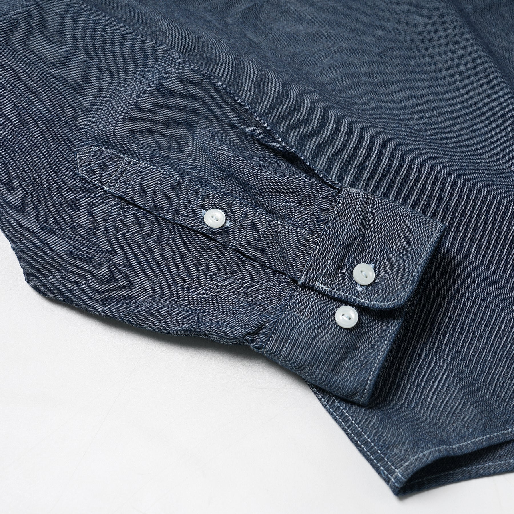 Cigarette Pocket Chambray Shirt - Indigo