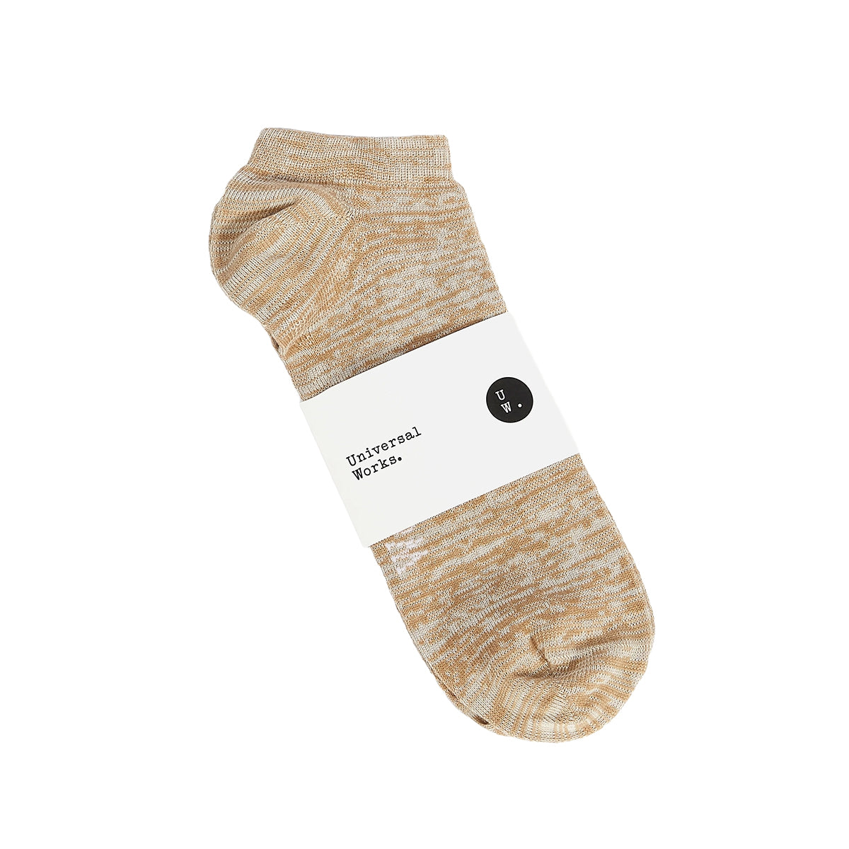Ankle Slub Sock - Dark Sand Slub Knit