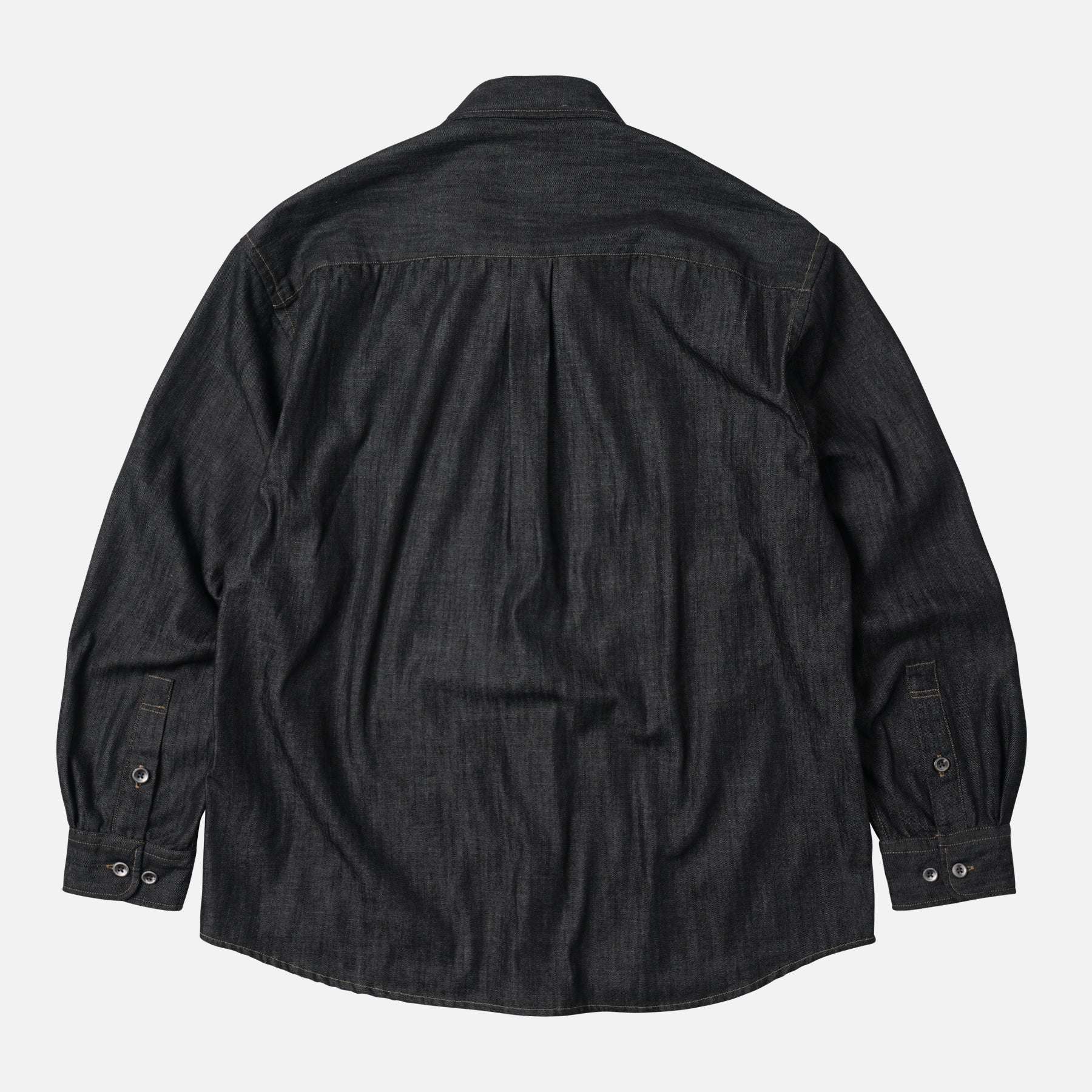 Denim Carpenter Pocket Work Shirt - Black