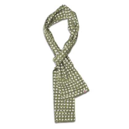 Dot Japanese Style Scarf - Green