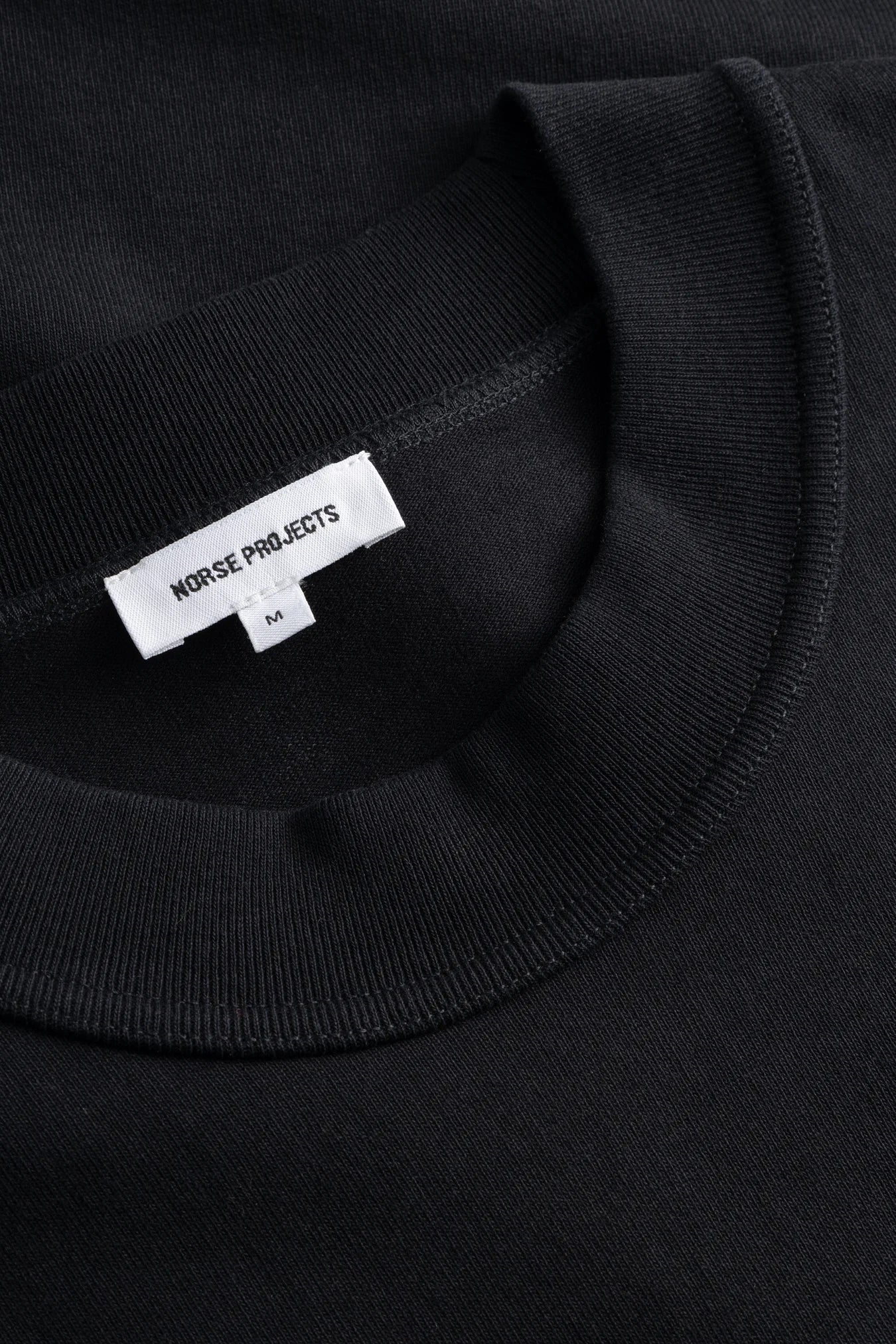 Isefjord Compact Cotton LS T-Shirt - Black