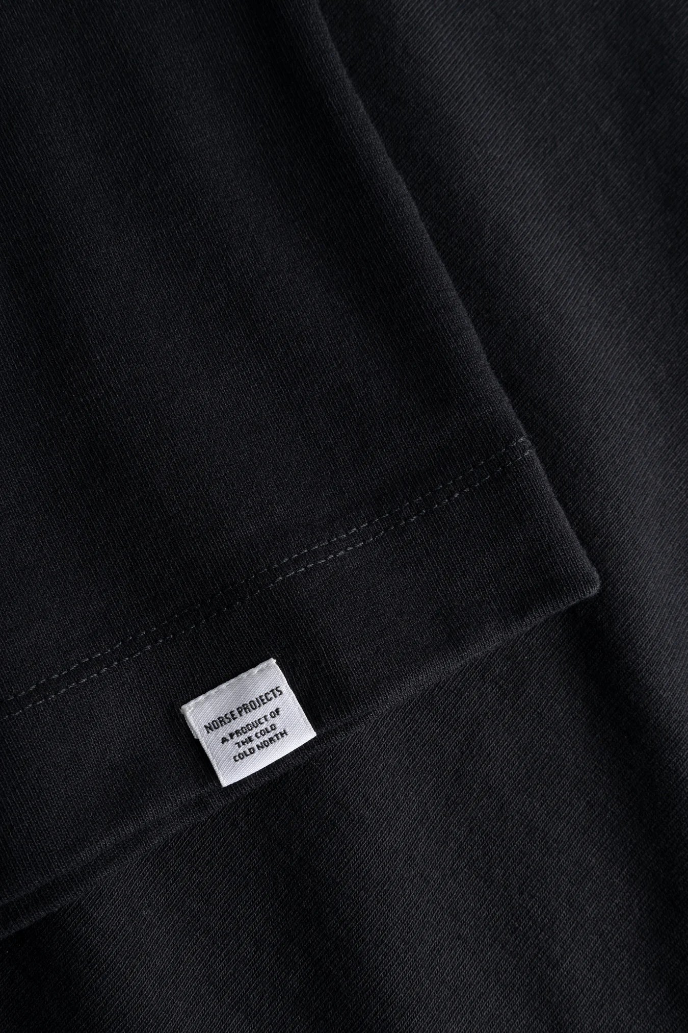 Isefjord Compact Cotton LS T-Shirt - Black
