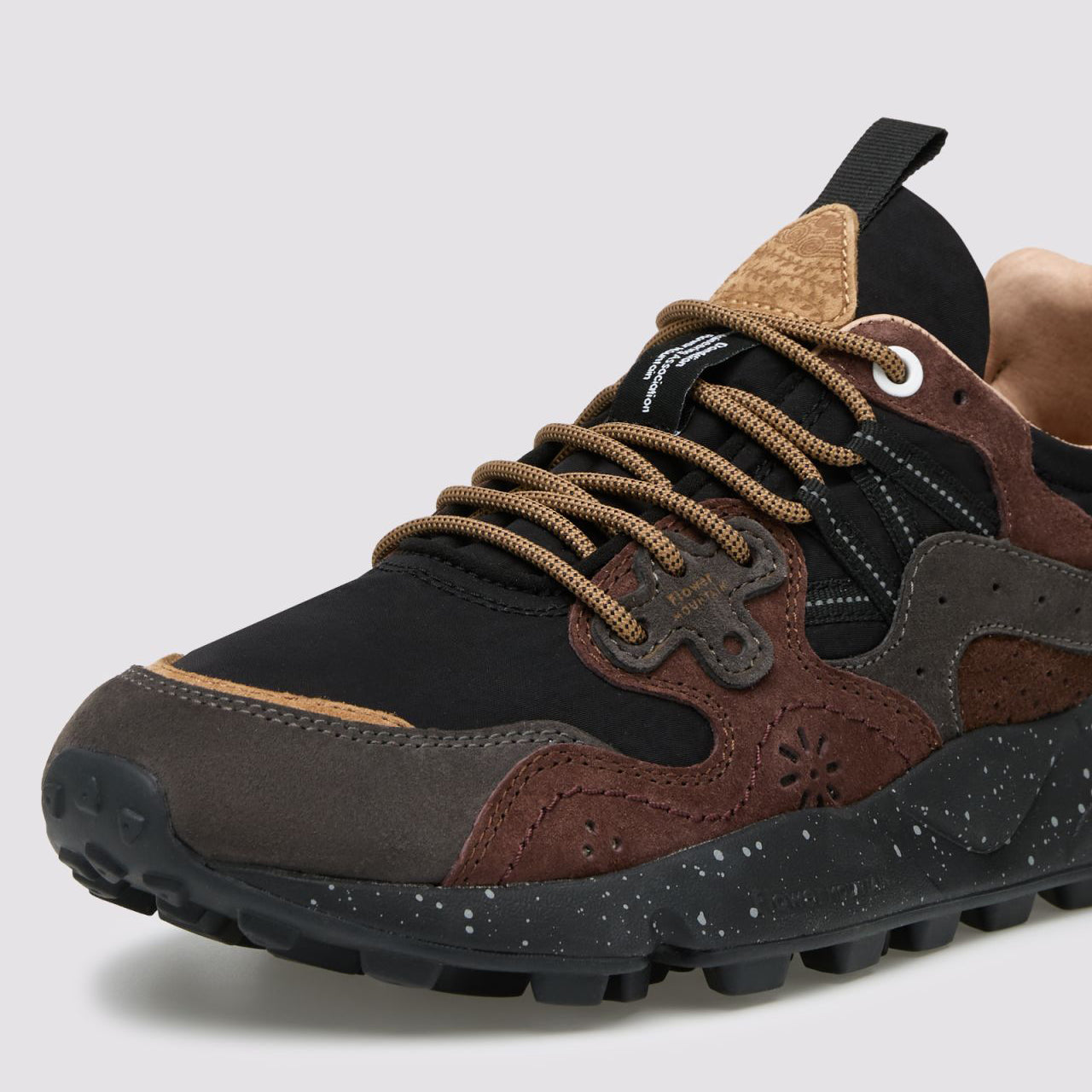 Yamano 3 Man Trainers - Dark Grey/Black/Dark Brown