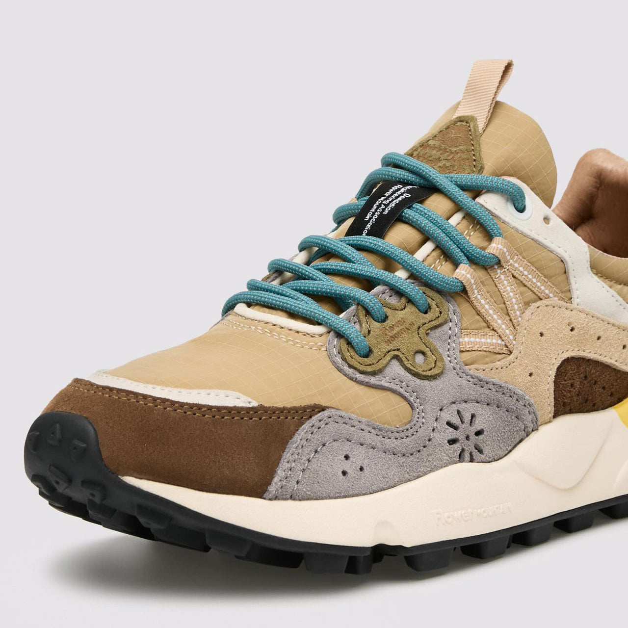 Yamano 3 Man Trainers - Brown/Grey