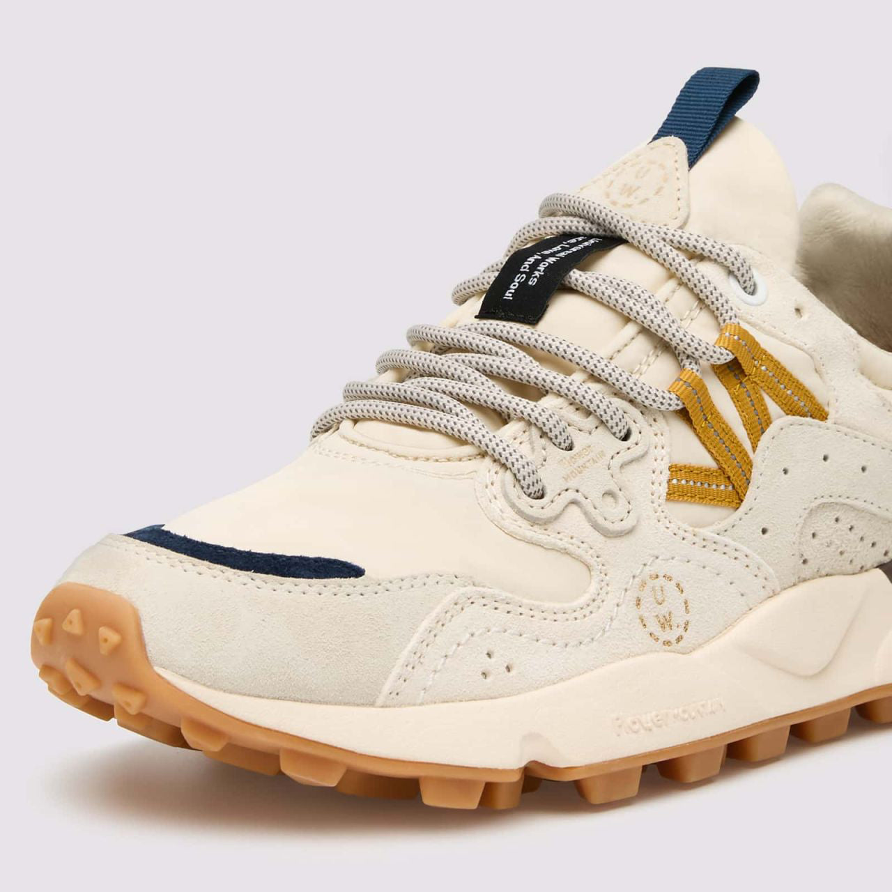 Universal Works x Flower Mountain Yamano 3 Trainers - Ecru/Light Brown