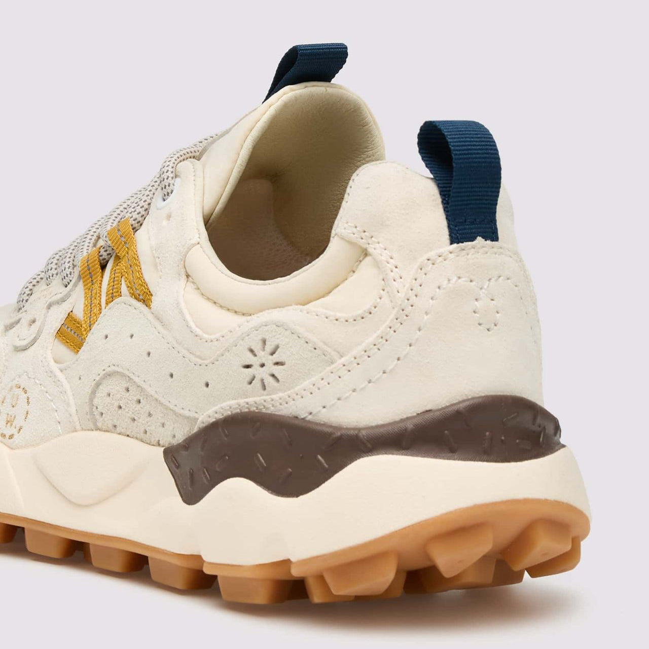 Universal Works x Flower Mountain Yamano 3 Trainers - Ecru/Light Brown