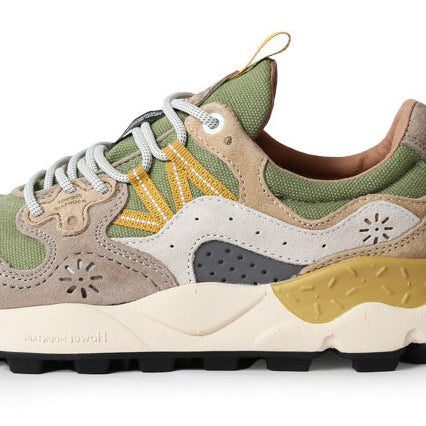 Yamano 3 Man Trainers - Military Green/Light Brown