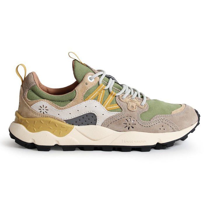 Yamano 3 Man Trainers - Military Green/Light Brown