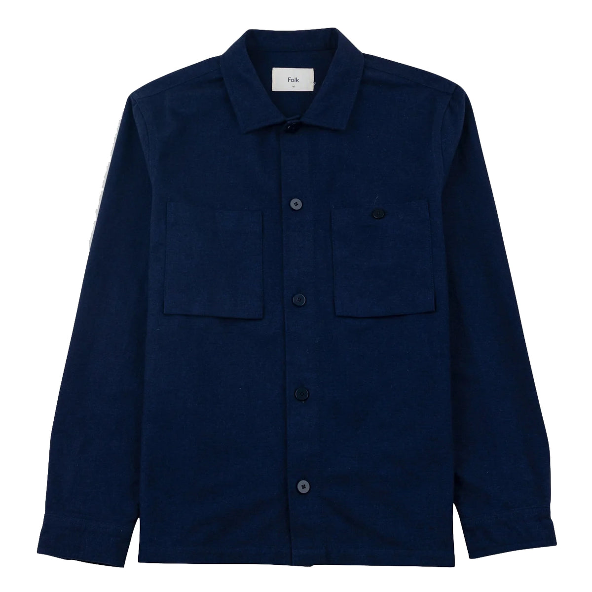 Patch Overshirt - Navy Moleskin