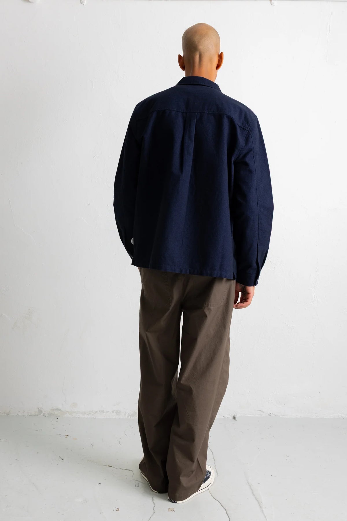 Patch Overshirt - Navy Moleskin