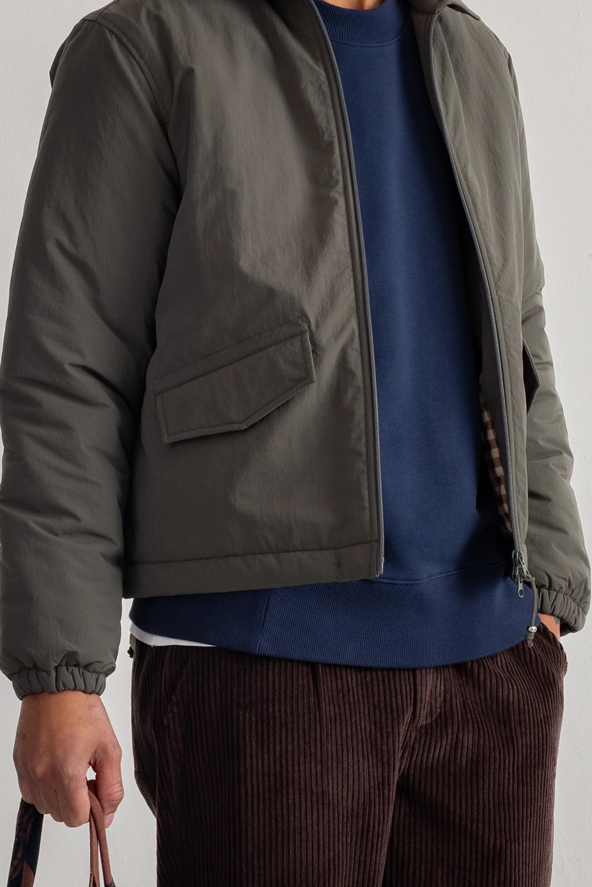 Wadded Bomber - Dark Olive