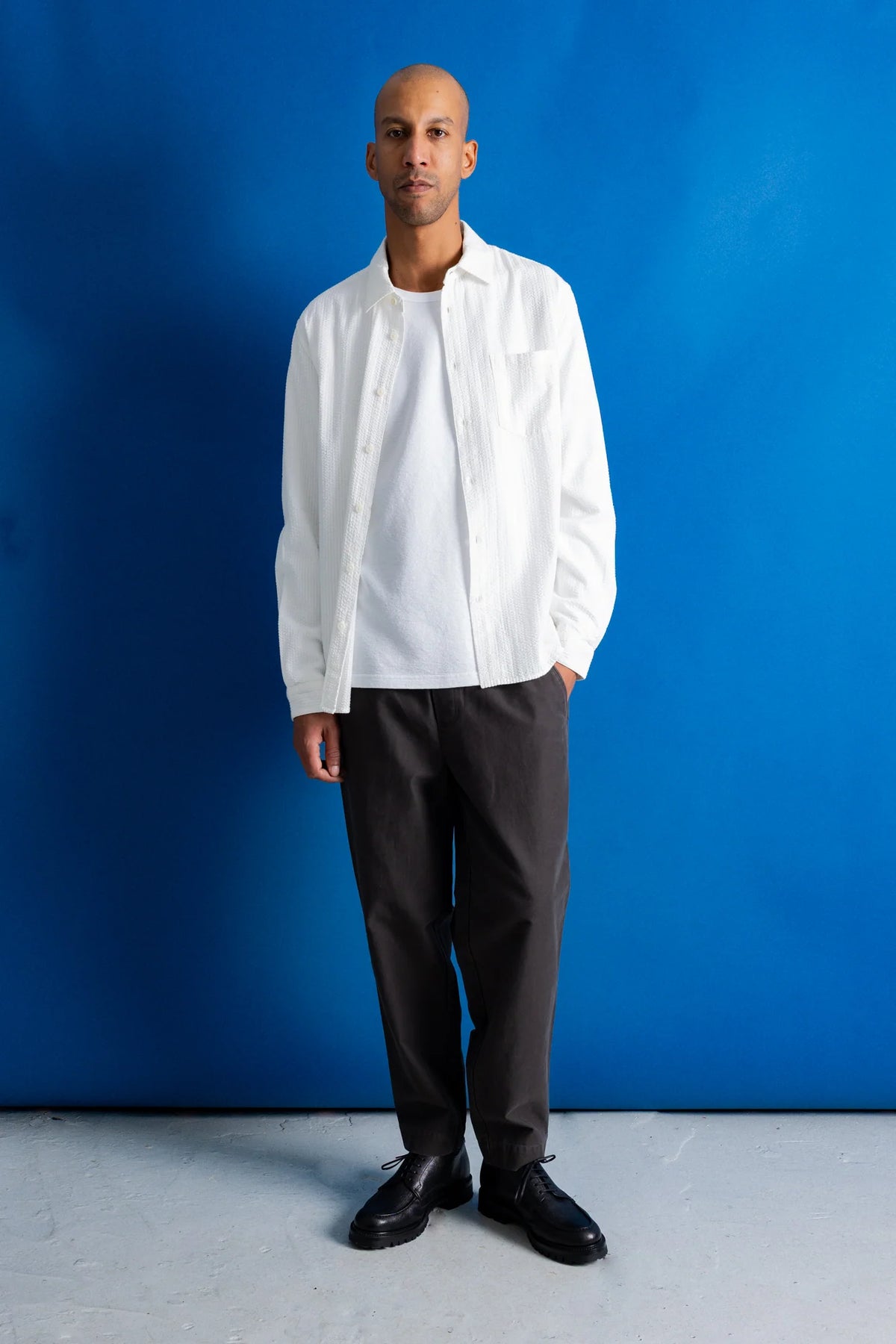 Assembly Pant - Charcoal Brown Slub