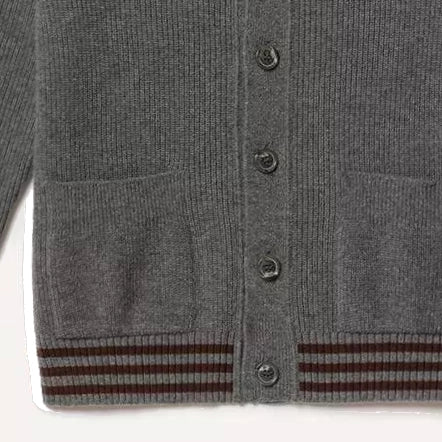 Goldi Lambswool Cardigan - Grey