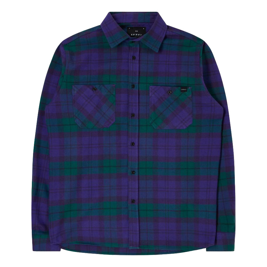 Millenium Heavy Flannel Shirt - Green/Purple