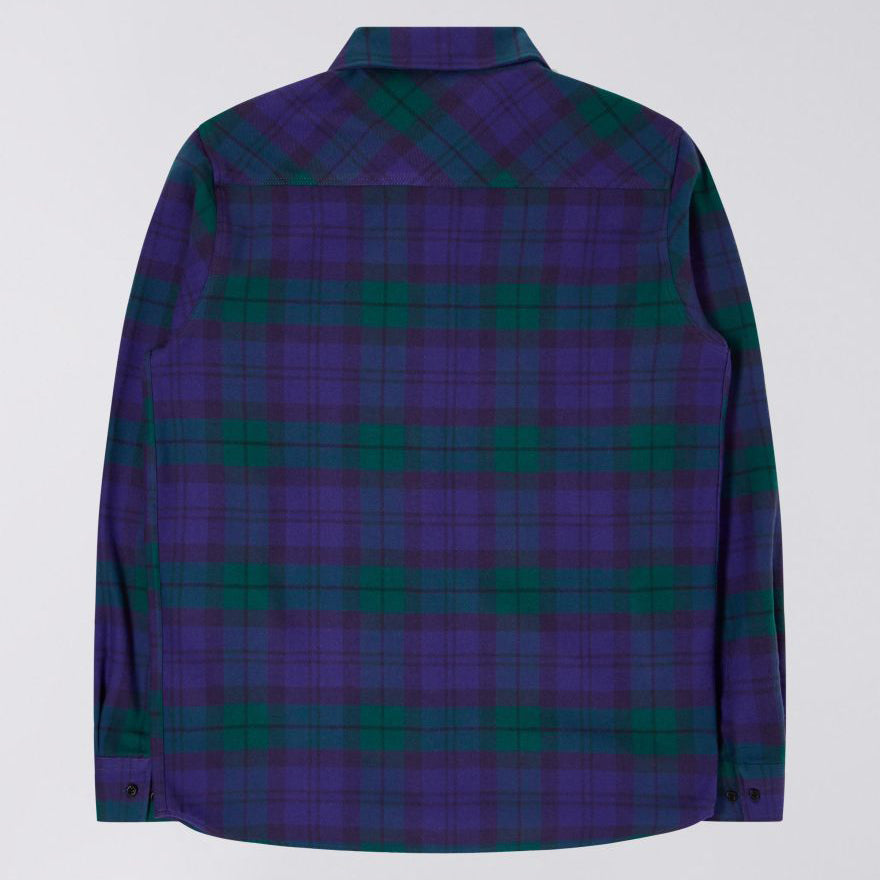 Millenium Heavy Flannel Shirt - Green/Purple