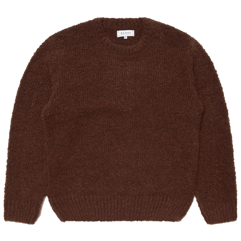 Dun Textured Sweater - Rum Raisin