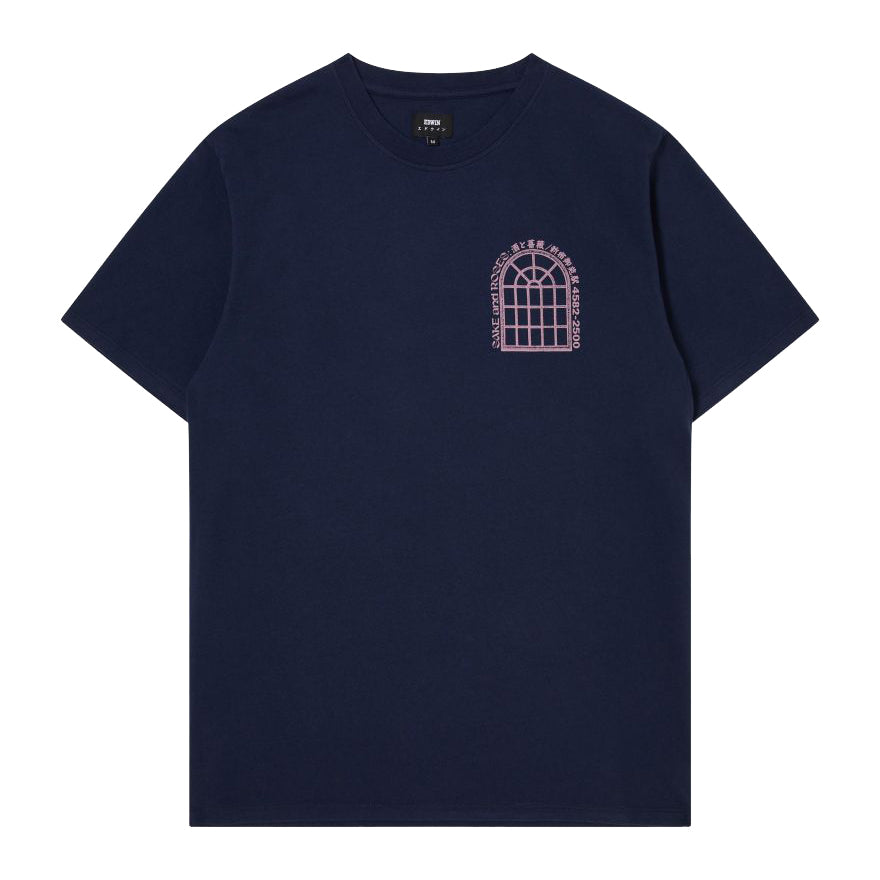 Sake and Roses T-Shirt - Maritime Blue