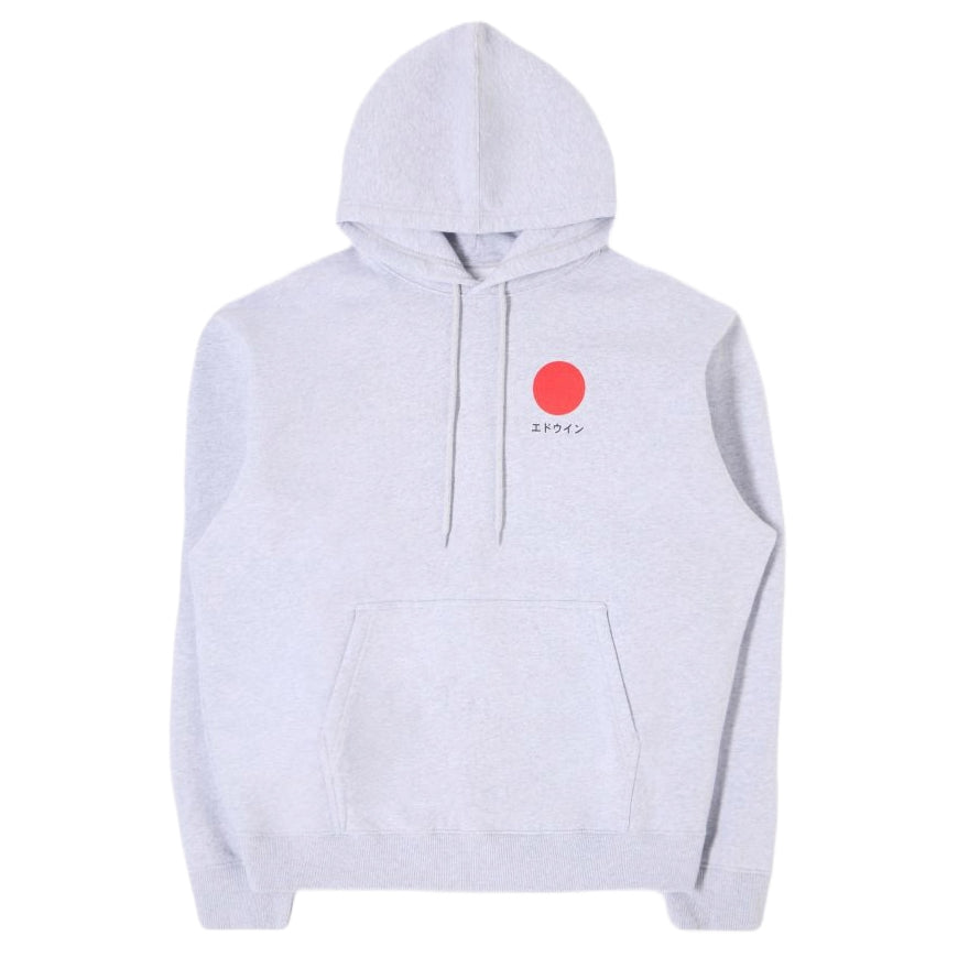 Japanese Sun Hoodie - Grey Marl