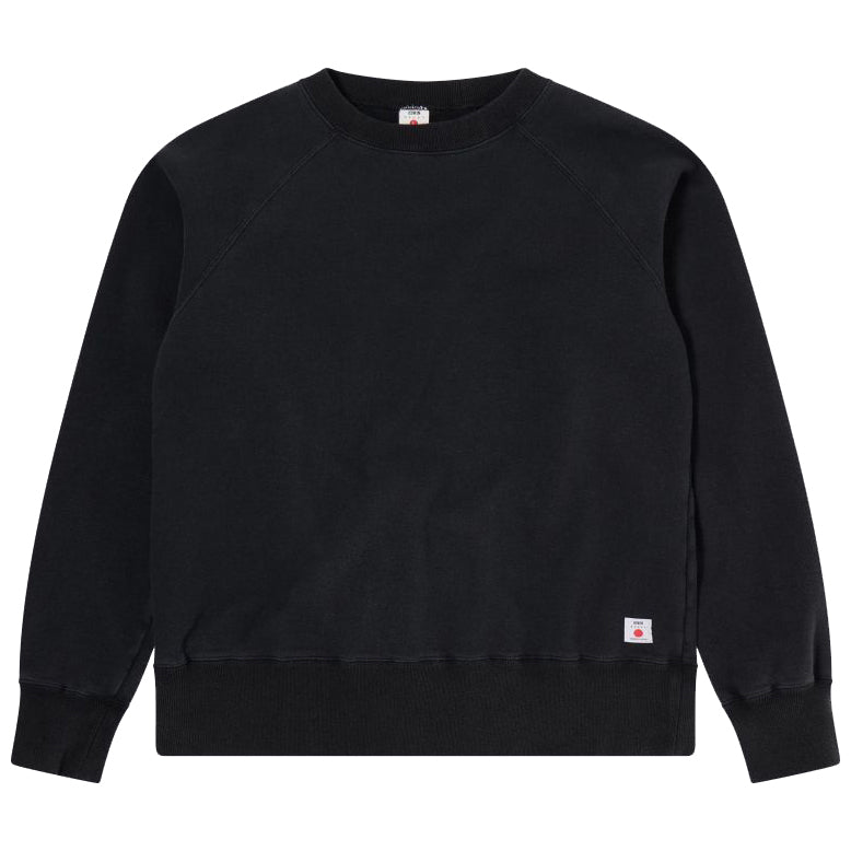 Raglan-Sleeve Crew - Black