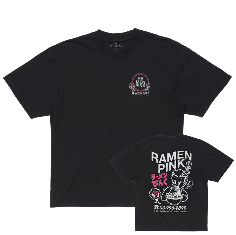 Ramen Pink T-Shirt - Black