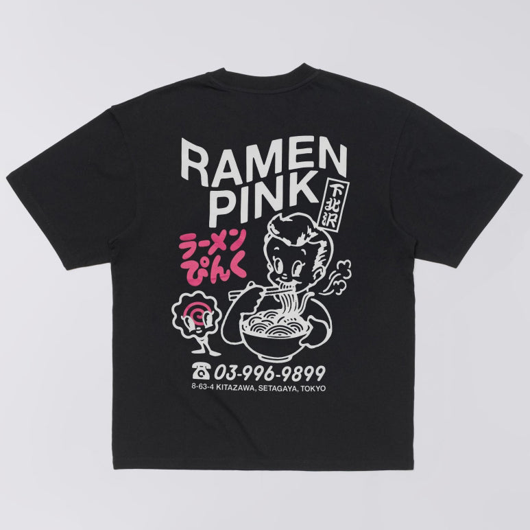 Ramen Pink T-Shirt - Black
