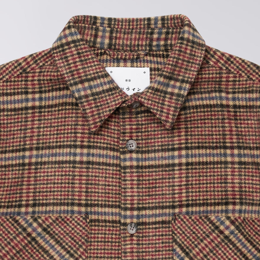 Julius Shirt - Burgundy/Blue