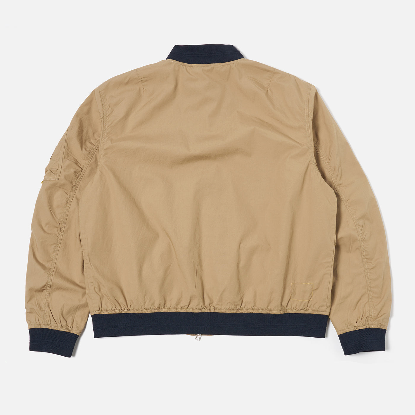 NS Bomber Jacket - Sand Broadcloth