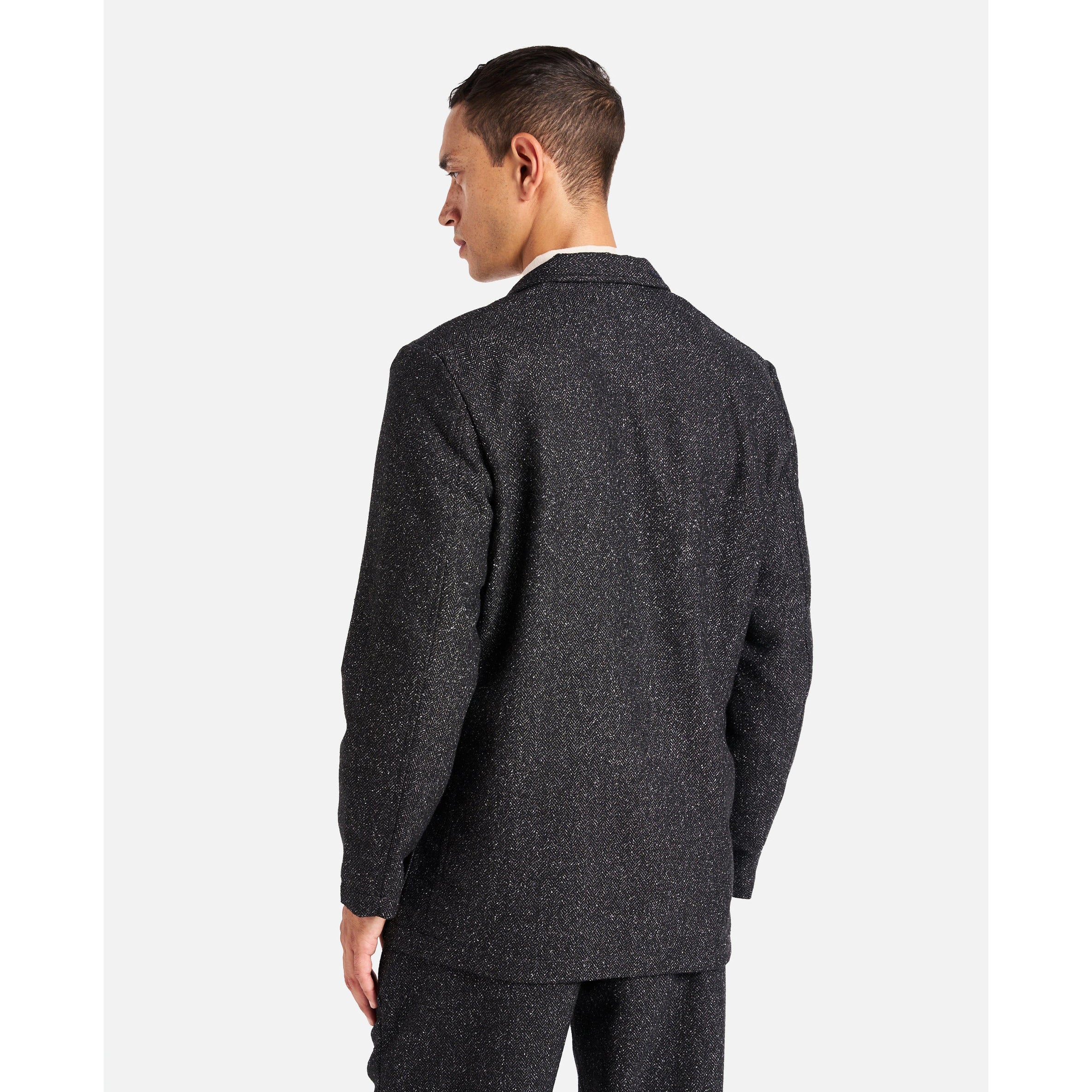 Two Button Jacket - Black Levisham Wool