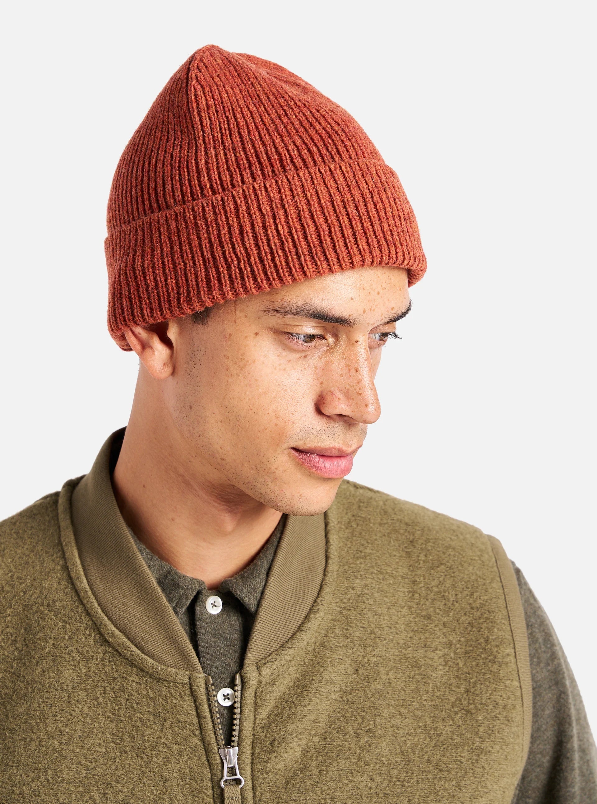 Watch Cap - Orange Eco Wool