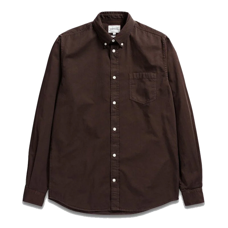 Osvald BD Twill Shirt - Espresso