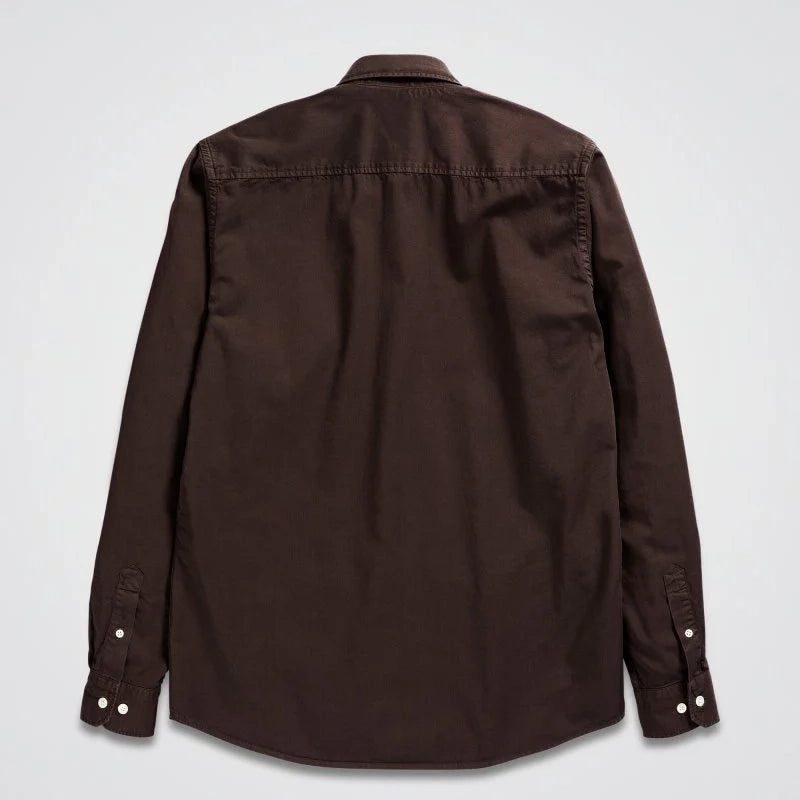 Osvald BD Twill Shirt - Espresso