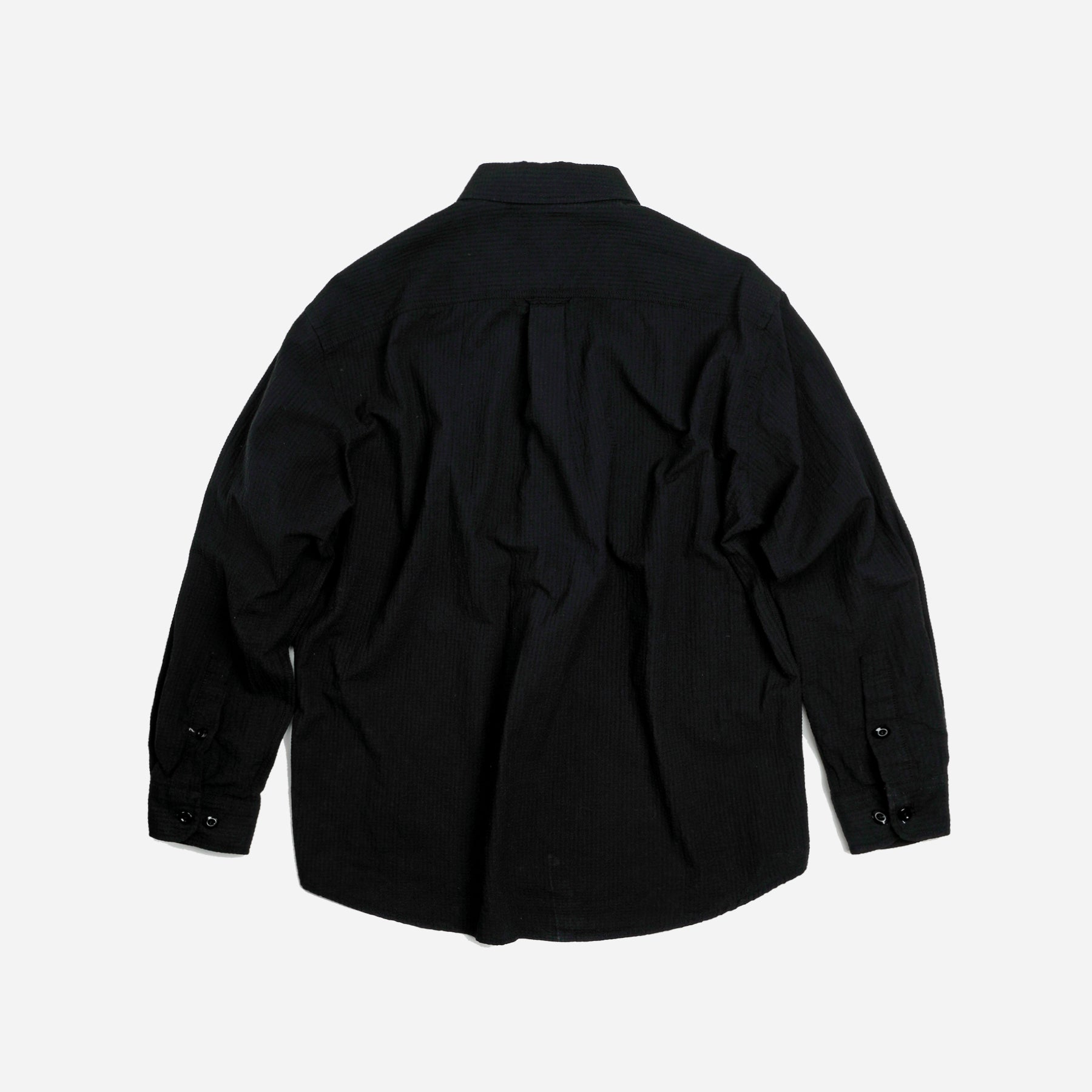 OG Dobby Weave Seersucker Shirt Black - Black