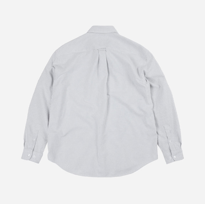 OG Stripe Oversized Shirt - Grey