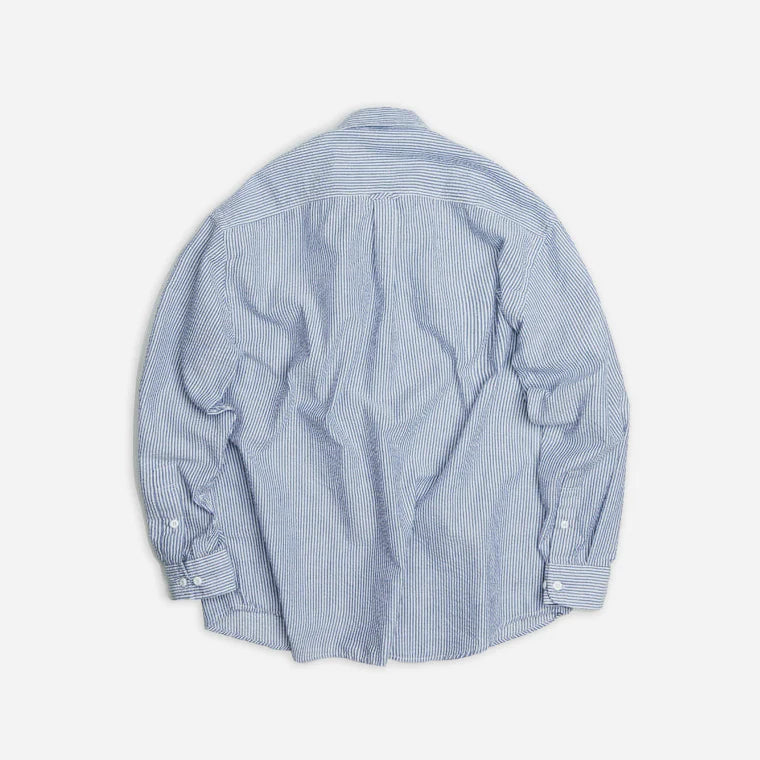 OG Stripe Seersucker Shirt - Blue
