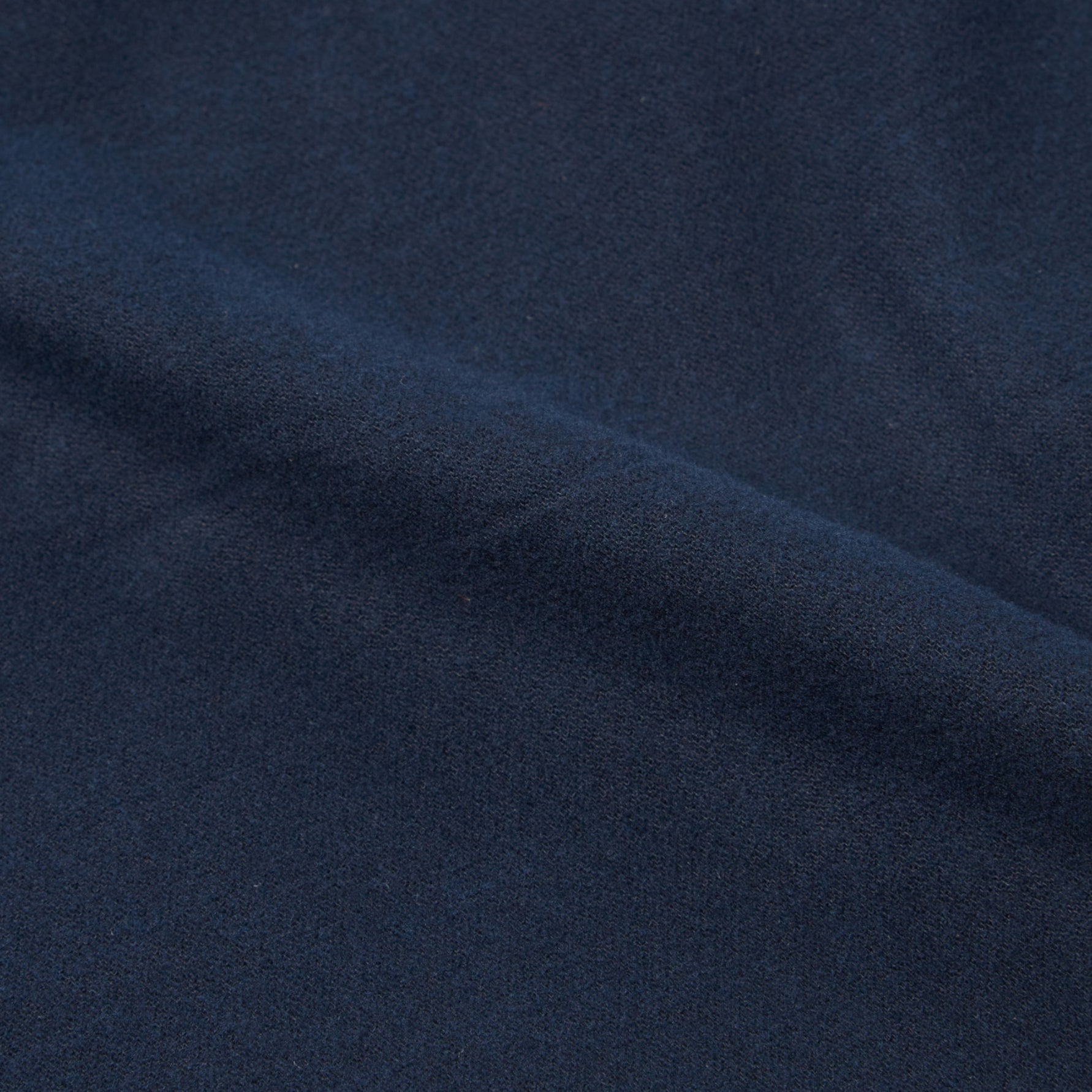 Pleated Track Pants - Navy Brushed Moleskin