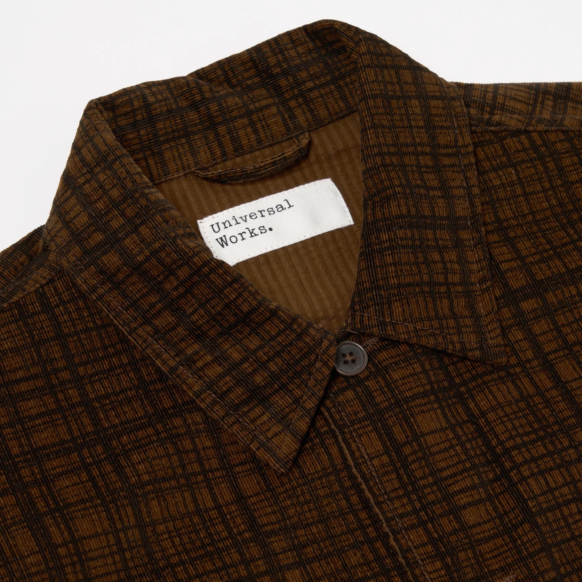 Uniform Jacket - Brown Check Cord Seersucker