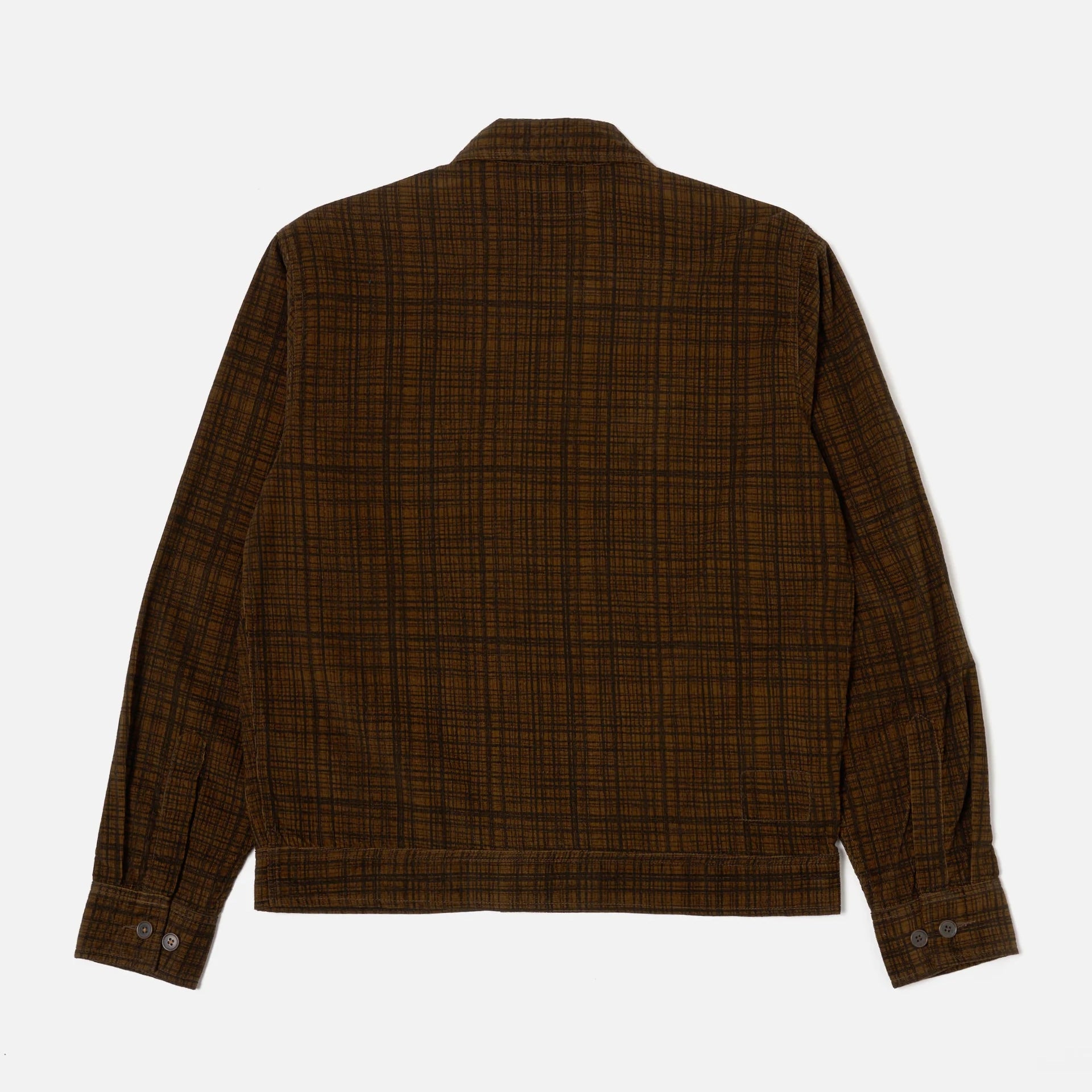 Uniform Jacket - Brown Check Cord Seersucker