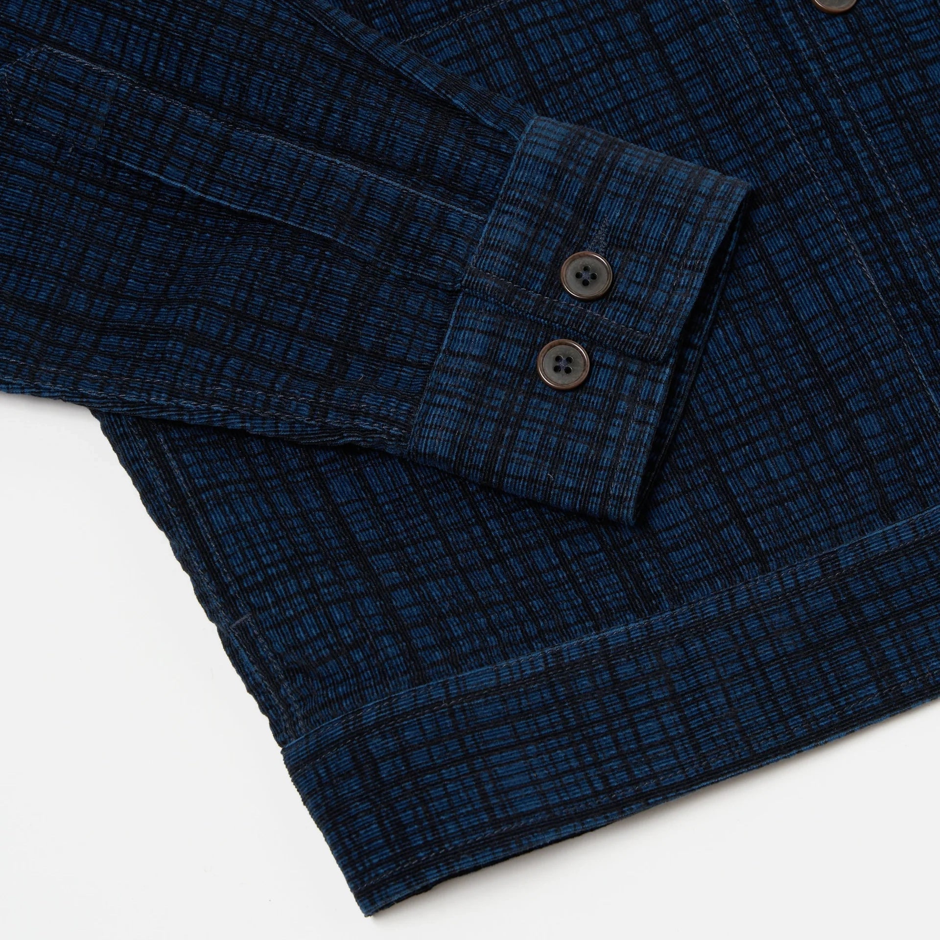 Uniform Jacket - Navy Check Cord Seersucker