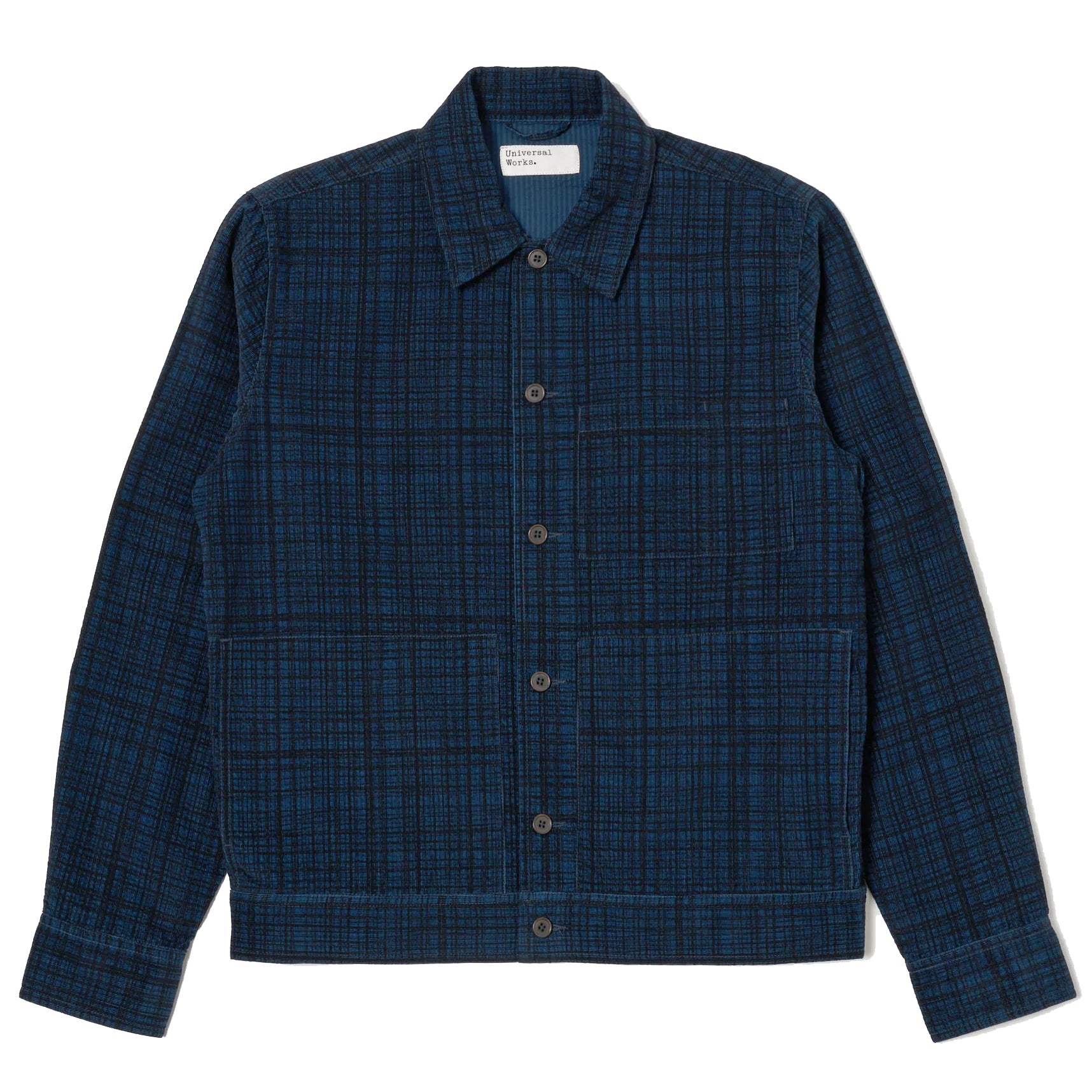 Uniform Jacket - Navy Check Cord Seersucker