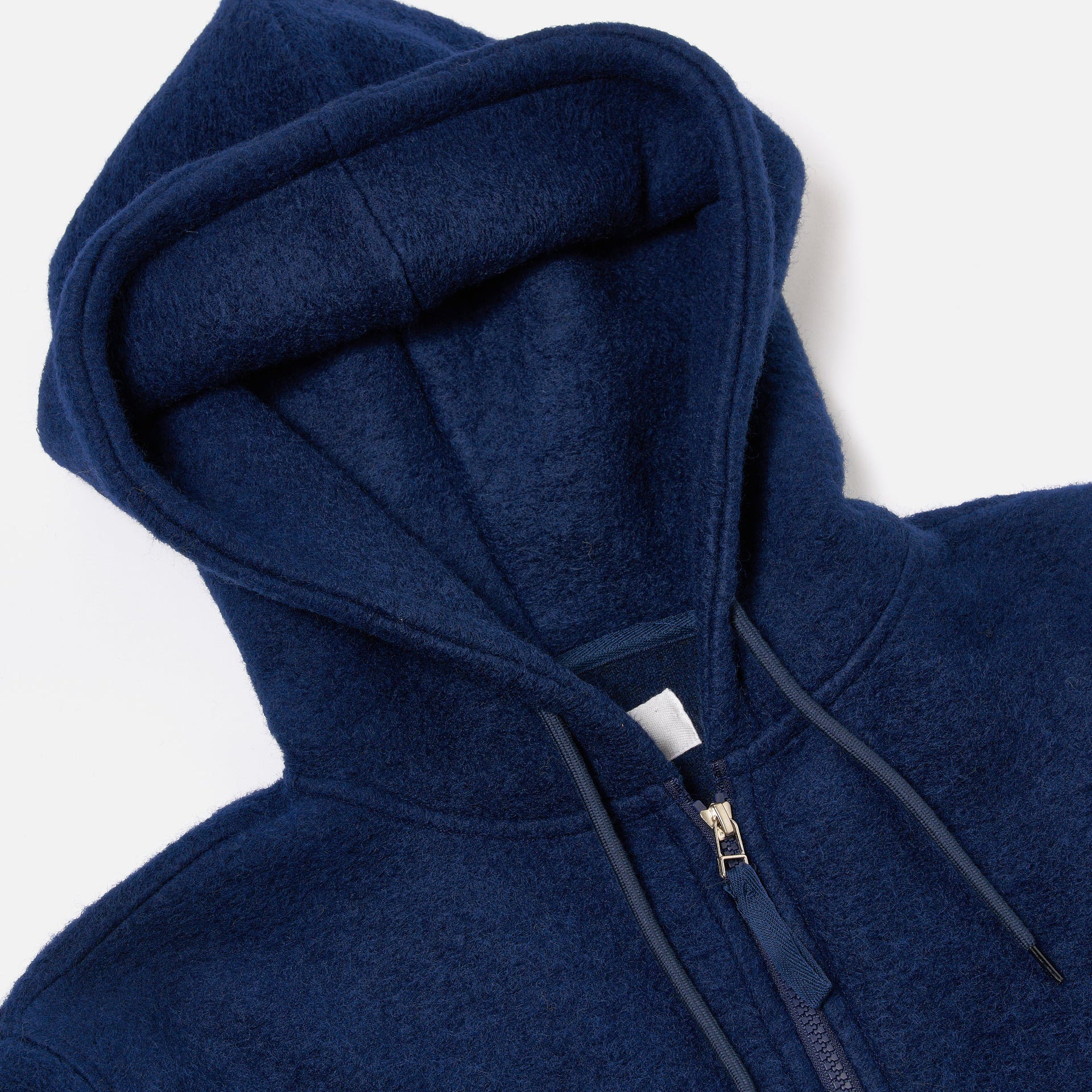 Travel Hoodie - Indigo Wool Fleece