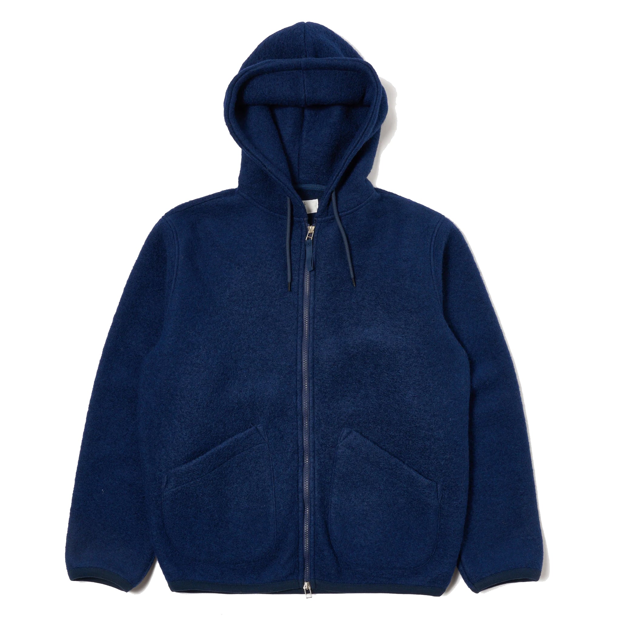 Travel Hoodie - Indigo Wool Fleece