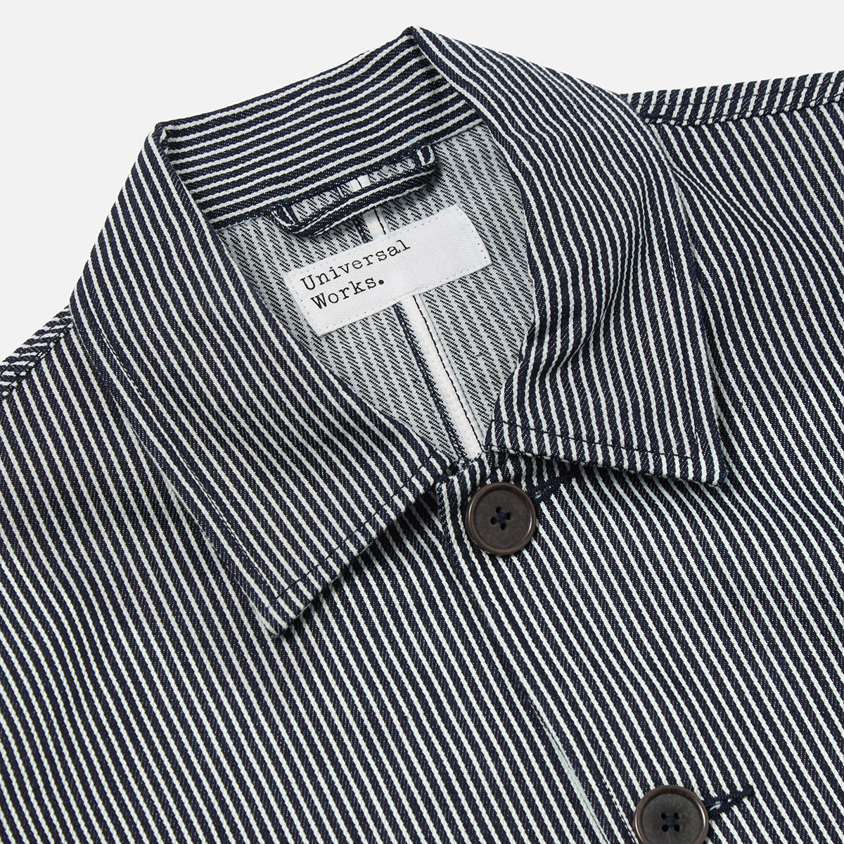 Original Bakers Jacket - Indigo Hickory Stripe Denim
