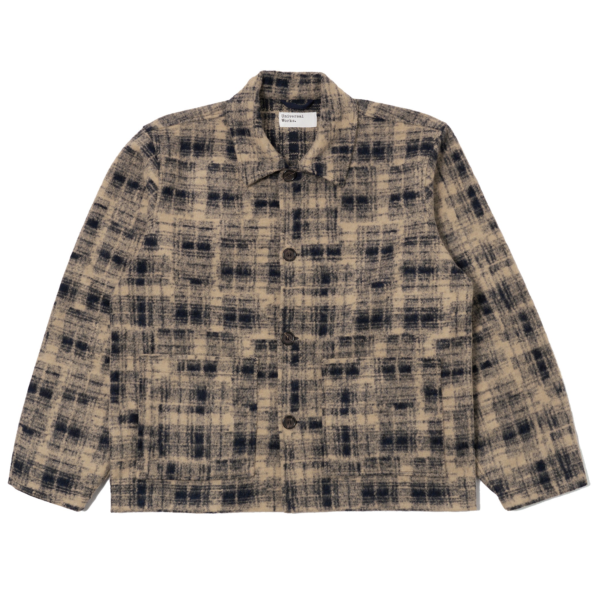 Rams Jacket - Navy Patch Check Fleece