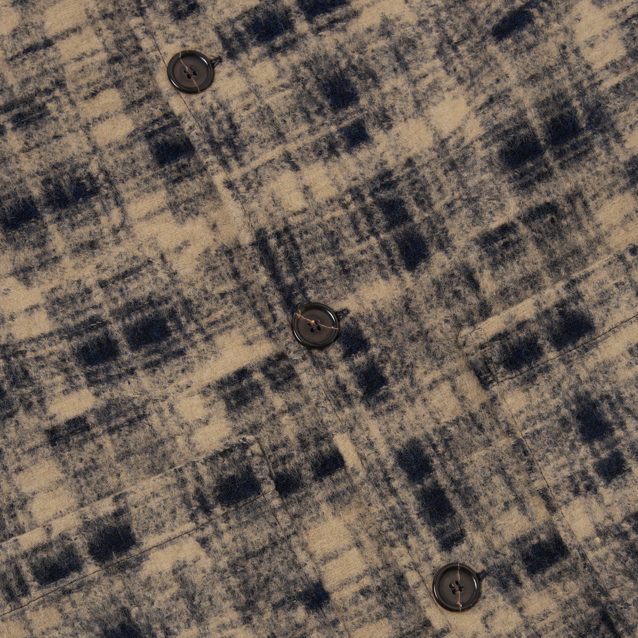 Rams Jacket - Navy Patch Check Fleece